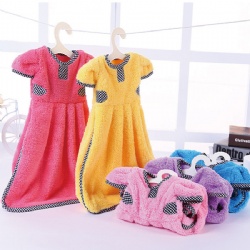 Microfiber Cuty Clothes Shape Hand Towel